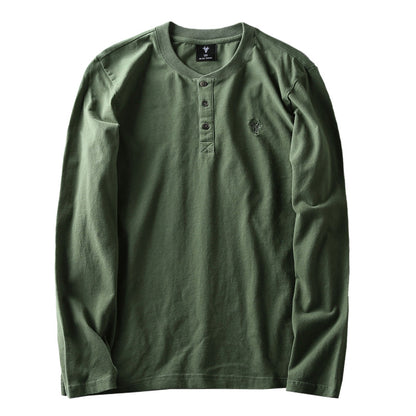 Importé - T-Shirt Homme  Décontractés Manches Longue En Coton Lavé