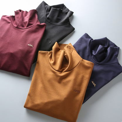 Importé - T-Shirt Hommes Décontractés Manches Longues A Col Haut