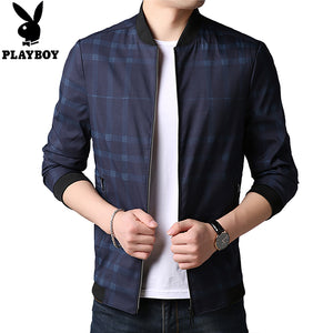 Importé - Veste Jacket Playboy Slim en Sky pour Hommes