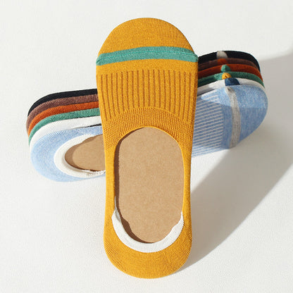 Importé - Lot de 5,7 et 10 Paires de Chaussettes Invisibles En Antidérapantes En Silicone