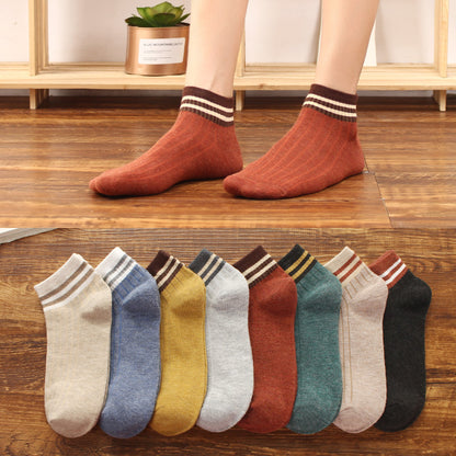 Importé - Lot de 5 Paires de Chaussettes Style Sport 100% Coton