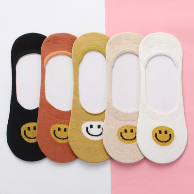 Importé - Lot de 5 Paires de Chaussettes 100% Coton Style Rétro