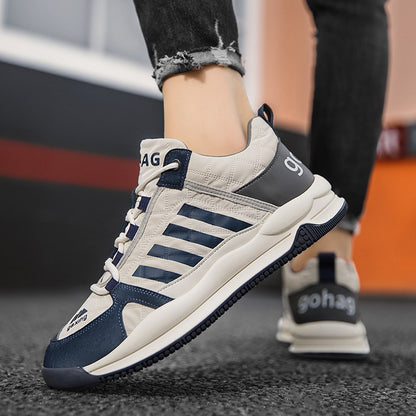 Importé - Chaussure Homme Sport Baskets Basses Bi-Matières