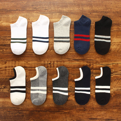 Importé - Lot de 5 Paires de Chaussettes Sport 100% Coton