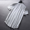 Importé - T-Shirt Hommes Décontractés Manches Courtes Col V En Coton