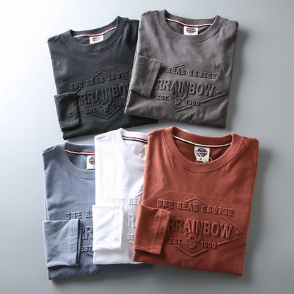 Importé - T-Shirt Homme Slim  Décontractés Manches Longue En Coton