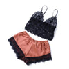 Importe - Ensemble De Nuit Femme Soutien-Gorge + Shorts En Satin De Soie