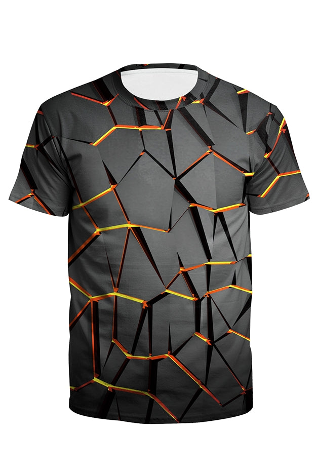 Importé - T-shirt 3D Homme manches Courtes En Soie