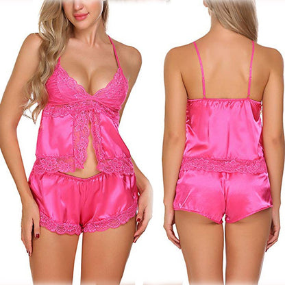 Importe - Pyjama Sexy Femme Deux Pièces En Dentelle