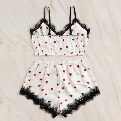 Importe - Pyjama Sexy Lingerie Femme Deux Pièces En Dentelle