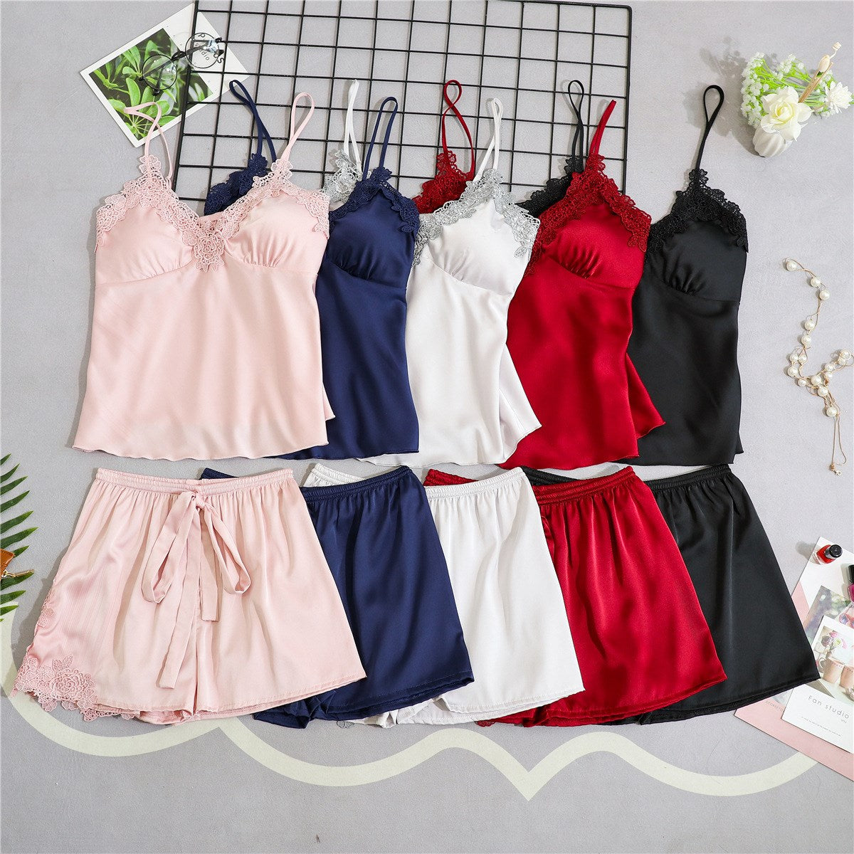 Importe -Ensembles Survêtement Pyjama Sexy Femme 2 Pièces