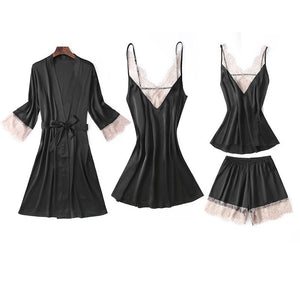 Importe - Ensemble Pyjamas Femmes Sexy 3 Pièces A Bretelles