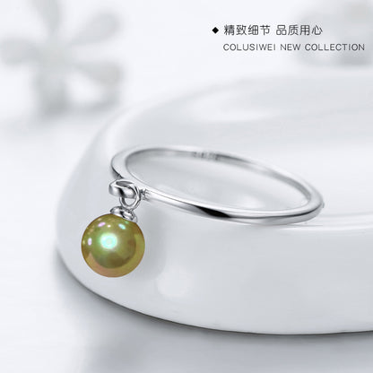 Importé -Bague Perle en Argent