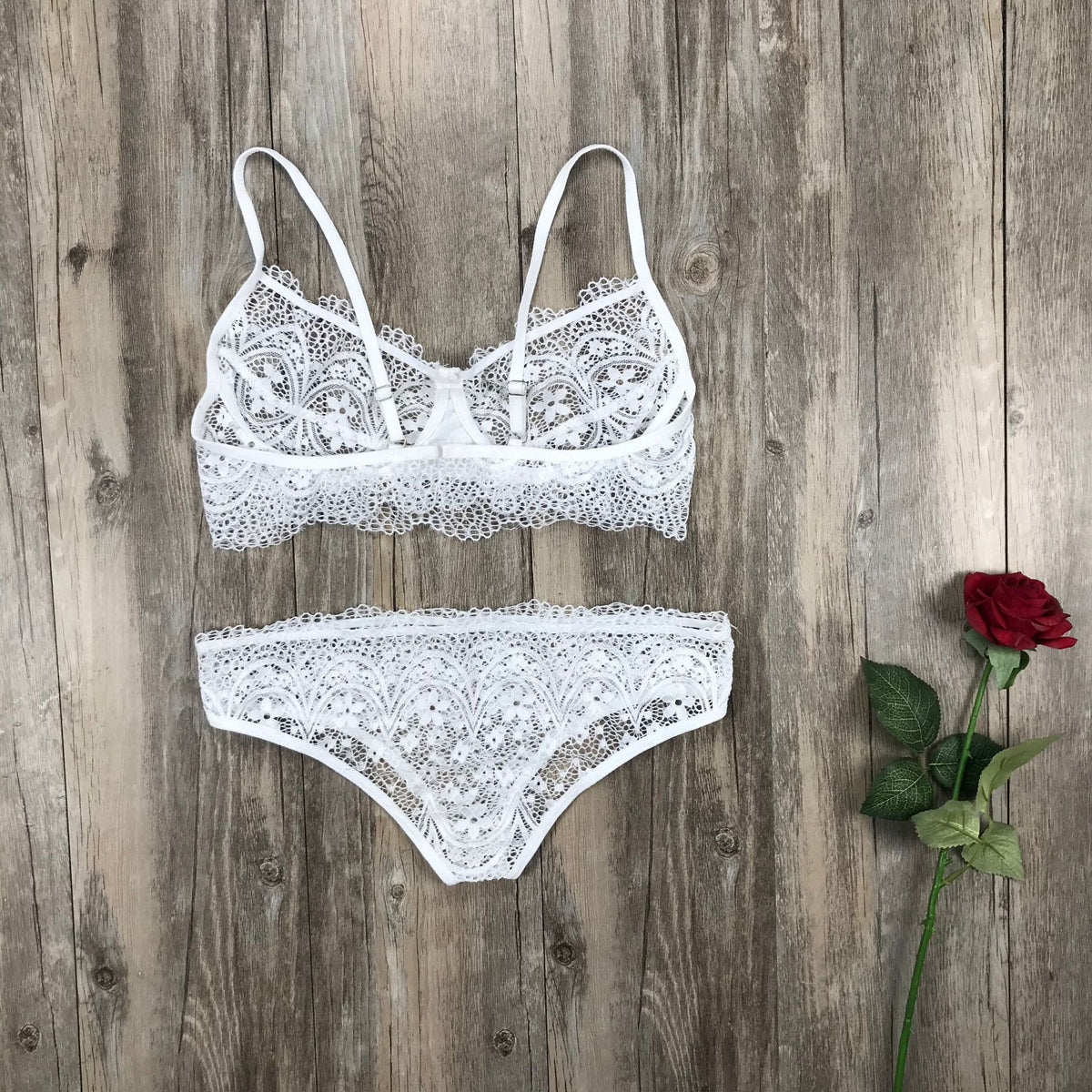 Importe - Ensemble De Sous-Vêtements Lingerie Dentelle Sexy Femme 2 Pièces