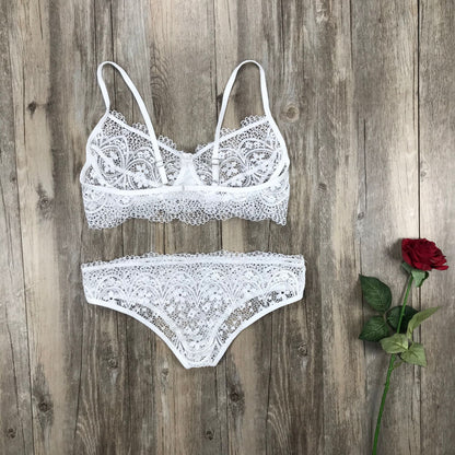 Importe - Ensemble De Sous-Vêtements Lingerie Dentelle Sexy Femme 2 Pièces