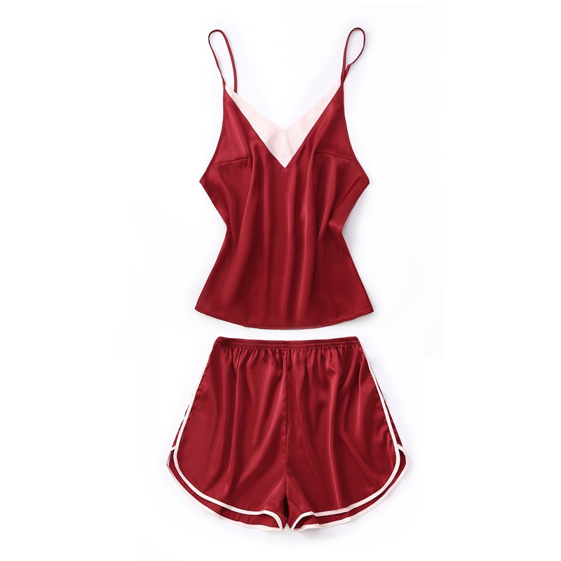 Importe - Ensemble Pyjamas Femmes Sexy 2 Pièces "Haut + Short"