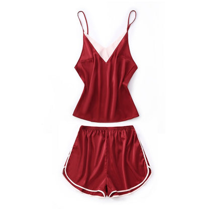 Importe - Ensemble Pyjamas Femmes Sexy 2 Pièces "Haut + Short"