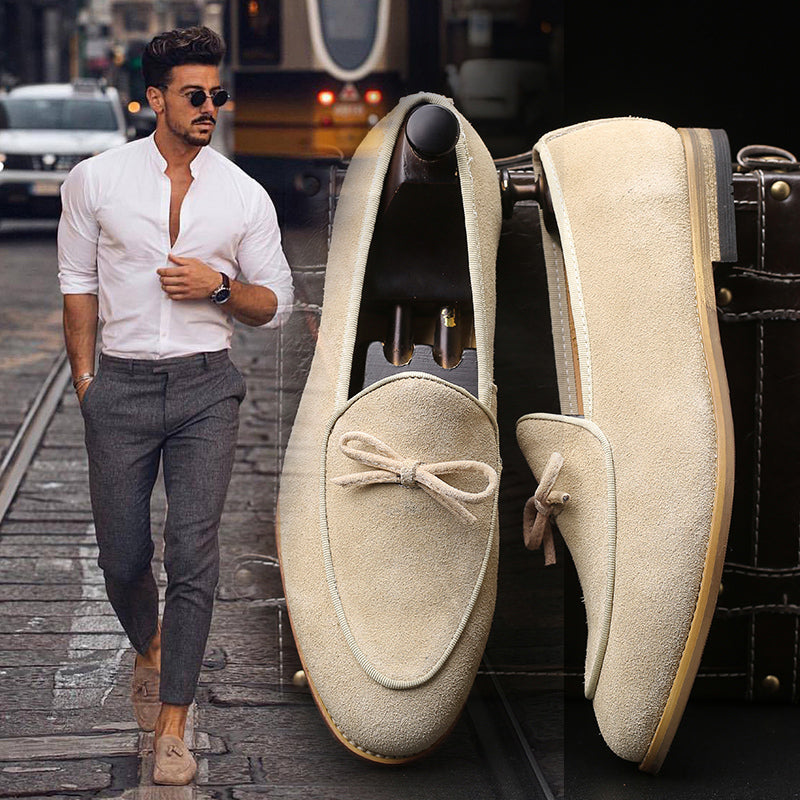 Importé - Chaussure Homme Mocassins Cuir PU Avec Pompon