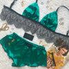 Importe - Ensemble De Nuit Femme Soutien-Gorge + Shorts En Satin De Soie