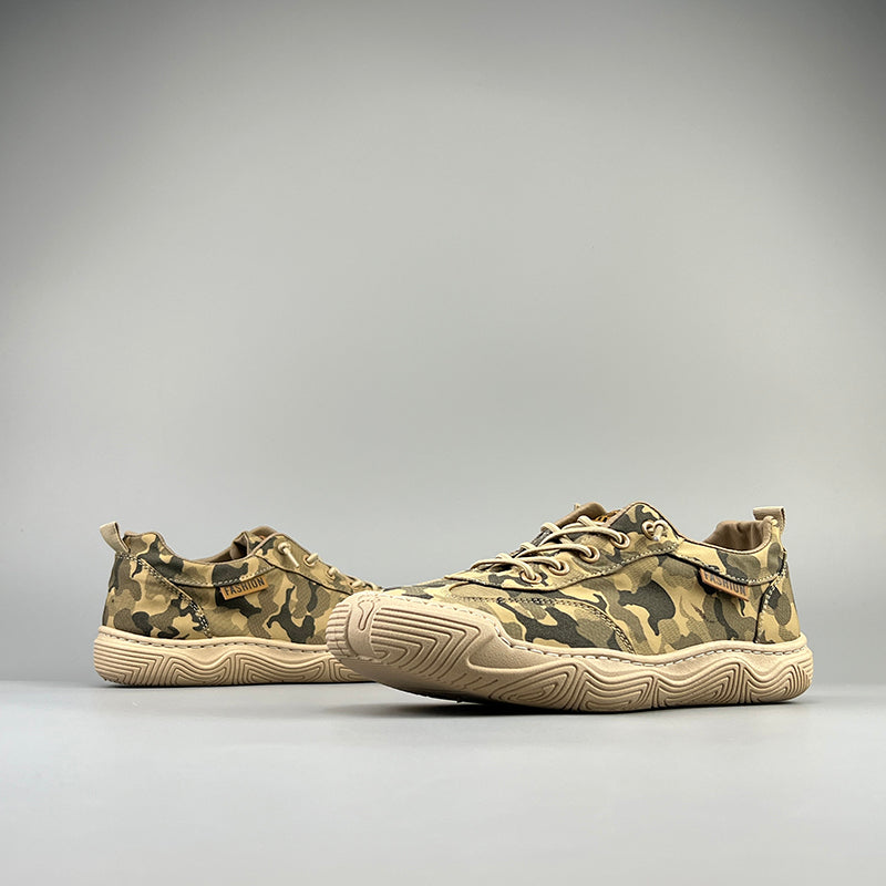 Importé - Chaussure Homme Sport Basket Basses Camouflage En Toile