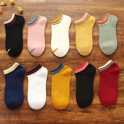 Importé - Lot de 5 Paires de Chaussettes Sport 100% Coton