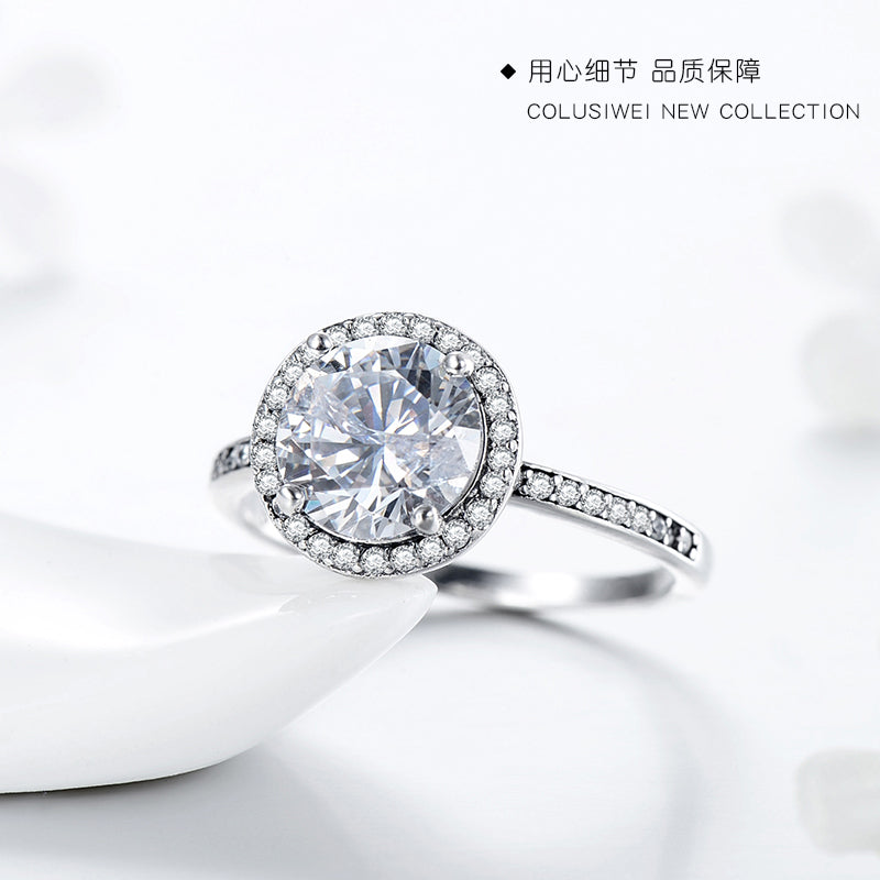 Importé -  Bague Dame Incrusté de Pierre Précieuse