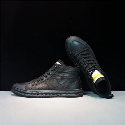 Importé - Chaussure Homme Britanniques Montante Décontractée En Cuir