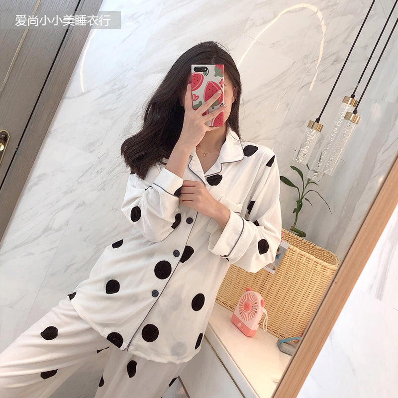 Importe - Ensemble Pyjamas Nuisette Femme 2 Pièces Manche Longue Velours