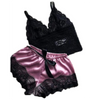 Importe - Ensemble De Nuit Femme Soutien-Gorge + Shorts En Satin De Soie