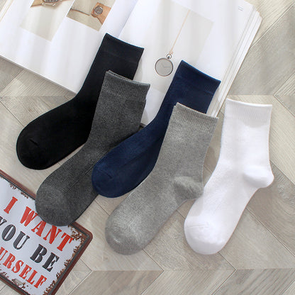 Importé - Lot de 5 Paires de Chaussettes Montante Style Sport 100% Coton