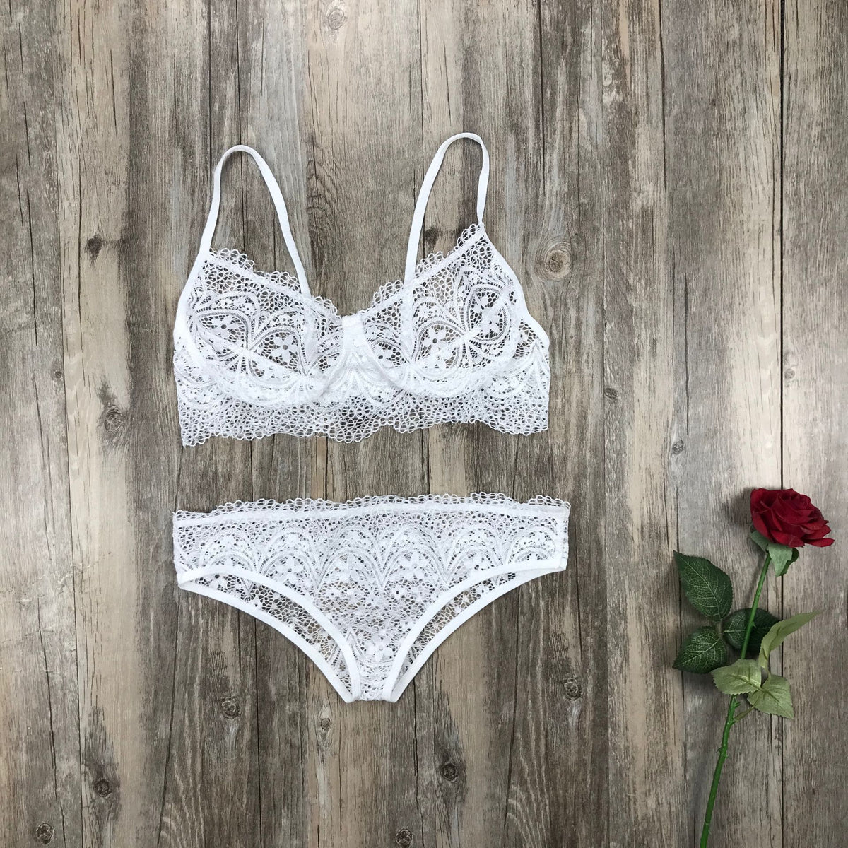 Importe - Ensemble De Sous-Vêtements Lingerie Dentelle Sexy Femme 2 Pièces