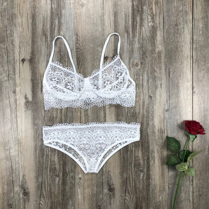 Importe - Ensemble De Sous-Vêtements Lingerie Dentelle Sexy Femme 2 Pièces