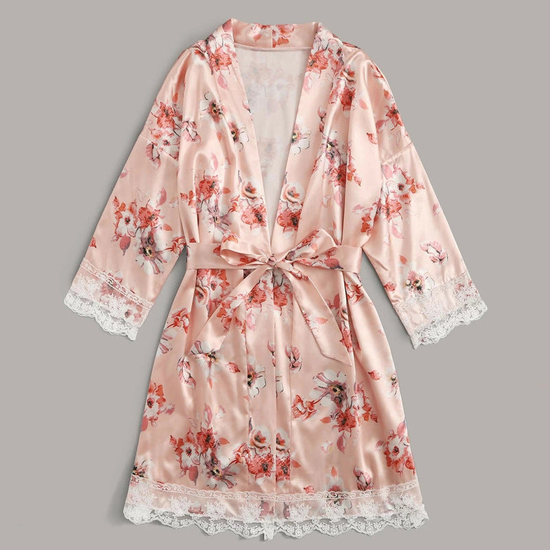 Importe - Nuisette Pyjama Femme en Dentelles 3 Pièces