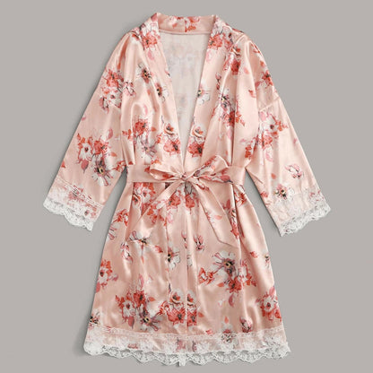 Importe - Nuisette Pyjama Femme en Dentelles 3 Pièces
