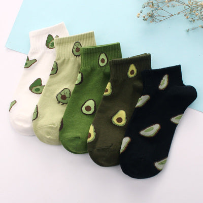 Importé - Lot de 5 Paires de Chaussettes 100% Coton Style Rétro