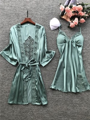Importe - Ensemble Pyjamas Sexy Femme 2 Pièces En Dentelles