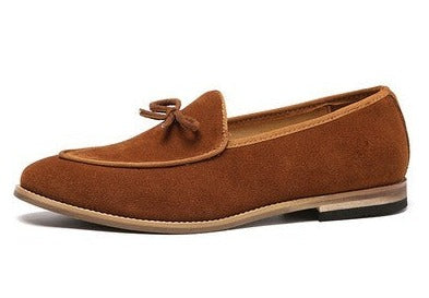 Importé - Chaussure Homme Mocassins Cuir PU Avec Pompon