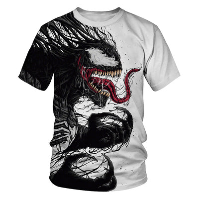 Importé - T-shirt 3D Homme manches Courtes En Soie