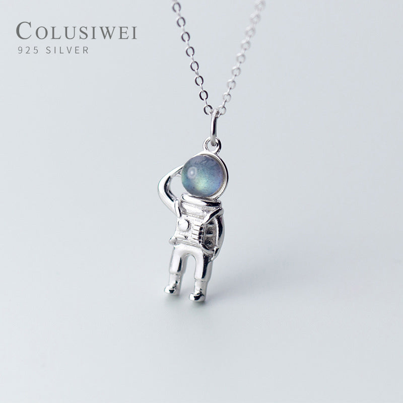 Importé - Collier Motif astronaute