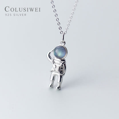 Importé - Collier Motif astronaute
