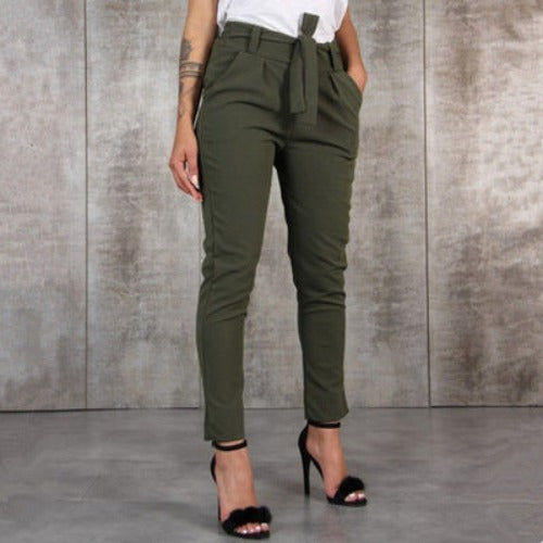 Importé - Pantalon Femme Taille Haute Et Confortable
