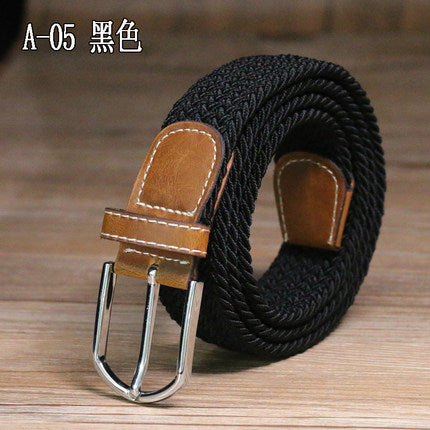 Importé - Ceinture Homme Sport en Toile Elastique Tissé à Boucle Metal