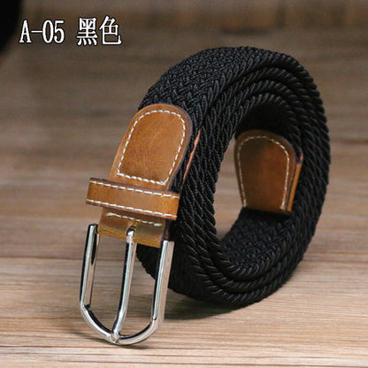 Importé - Ceinture Homme Sport en Toile Elastique Tissé à Boucle Metal