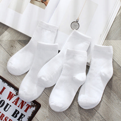Importé - Lot de 5 Paires de Chaussettes Montante Style Sport 100% Coton