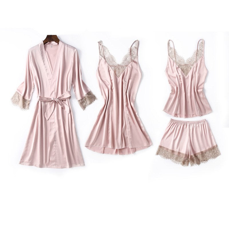 Importe - Ensemble Pyjamas Femmes Sexy 3 Pièces A Bretelles
