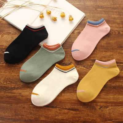 Importé - Lot de 5 Paires de Chaussettes Sport 100% Coton