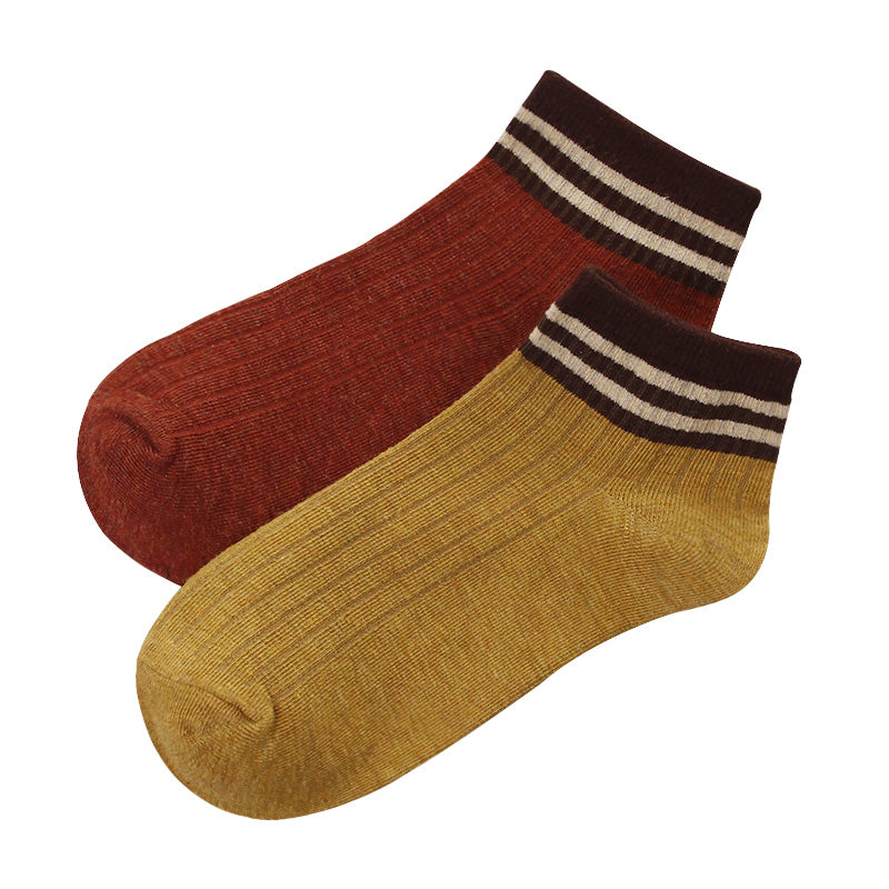 Importé - Lot de 5 Paires de Chaussettes Femme  Sport 100% Coton Tendance