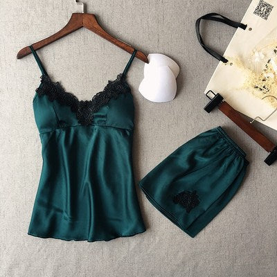 Importe - Ensemble Pyjamas Femmes Sexy 2 Pièces "Haut + Short"