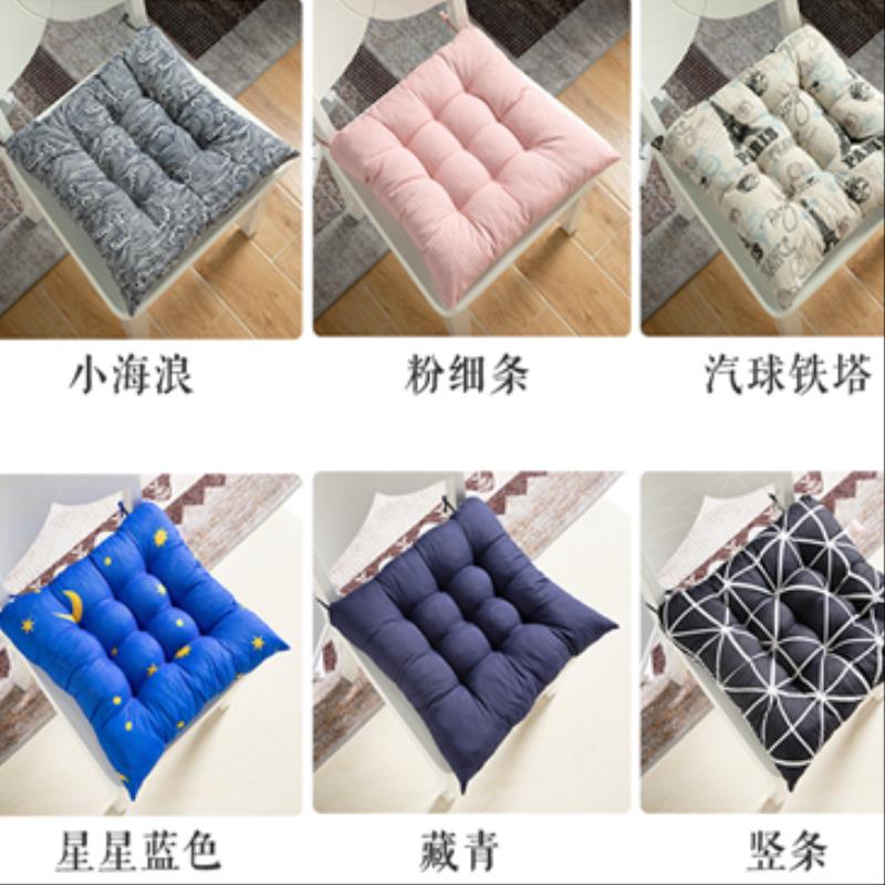 Import - Coussin d'Assise Décoratif Avec Motifs ou Uni-couleur En Coton Et Lin