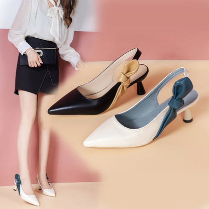 Importé -  Sandale Femme A Talon Tendance En Cuir Pu Verni